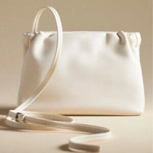 By Anthropologie Cinched Faux-Leather Clutch